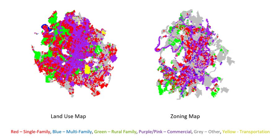 Austin land use map